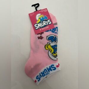 The Smurfs Socks Fits Women’s Shoe Size 6-9.5 Low Cut